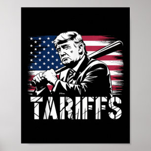 Poster Tarifas Acima Dos Eua Sinalizador Comercial Tess E