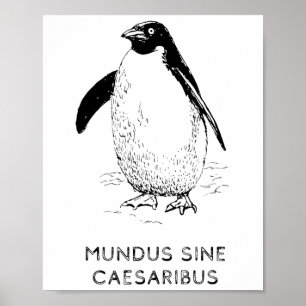 Poster Tarifas Aplicáveis Aos Pinguins Ouviram A Ilha Eng