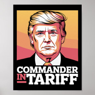 Poster Tarifas Promovem Disfunção Política - Donald J Tr