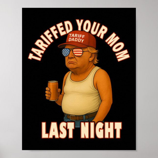 Poster Tarifou seu Pai de Tarifa Engraçado para a sua mãe (Frente)