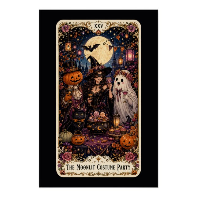 Pôster Tarot Assustador (Frente)