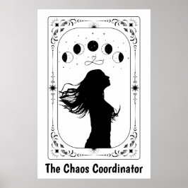 Poster Tarot Card Celestial Art Mystical Witchy Astrologi