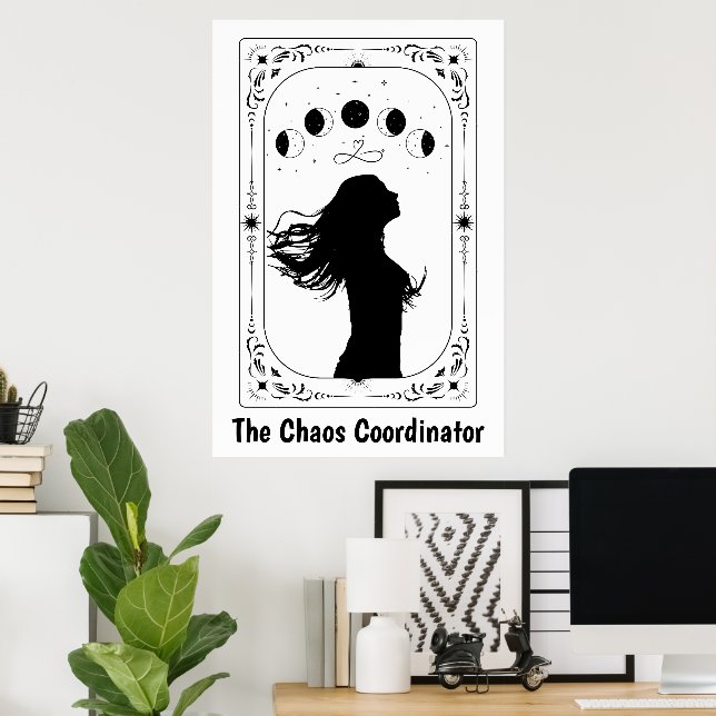 Poster Tarot Celestial Místico Mágico Bruja Astrologia (Escritório em casa)