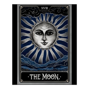 Pôster Tarot da Lua Gótica