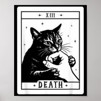 Tarot Gato Preto Morte Halloween Gatinho Gata Mãe