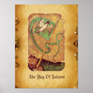 Pôster Tarots Anticos/Cartões do Tribunal Alemão/Bandei