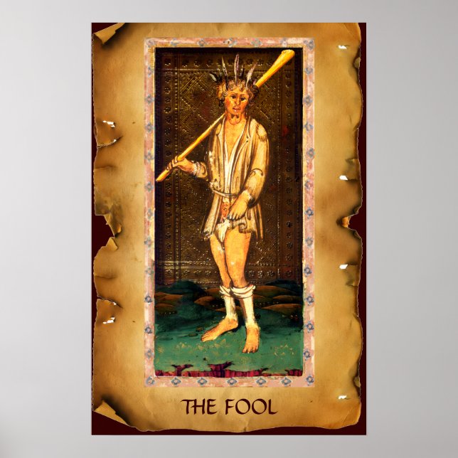 POSTER TAROTS ANTIGOS DA RENASCENÇA / O LOCO (Frente)