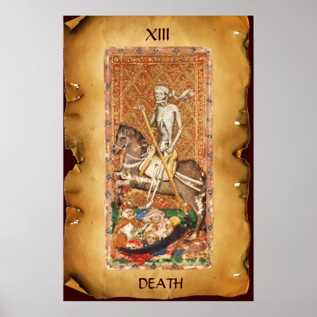 PÔSTER TAROTS DA RENASCENÇA ANTIGA 13 / MORTE (Frente)