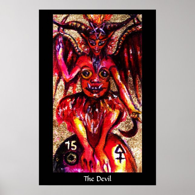 Poster TAROTS DAS SOMBRAS PERDIDAS O Diabo (Frente)