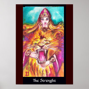 Poster TAROTS das SOMBRAS PERDIDAS /Strength/fortaleza