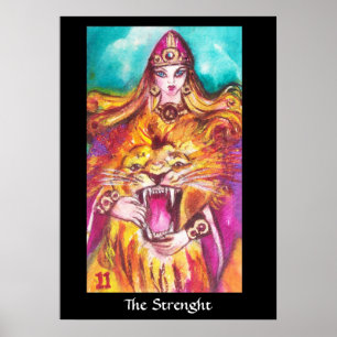 Poster TAROTS das SOMBRAS PERDIDAS /Strength/fortaleza