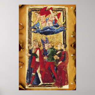 POSTER TAROTS RENAISSANCE ANTIGOS 6 / OS AMANTES