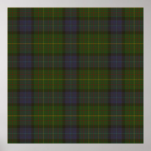 Pôster Tartan do Estado da Califórnia (Frente)