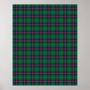 Poster Tartan dos jovens do clã