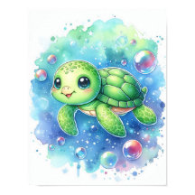 Tartaruga Aquarela