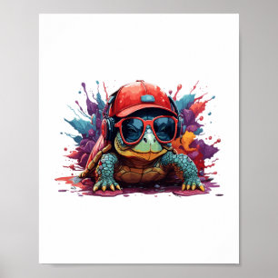 Poster tartaruga arte animal eu legal tartaruga fofa