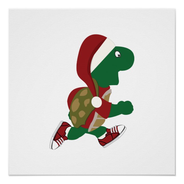 Pôster Tartaruga Corrente de Natal (Frente)