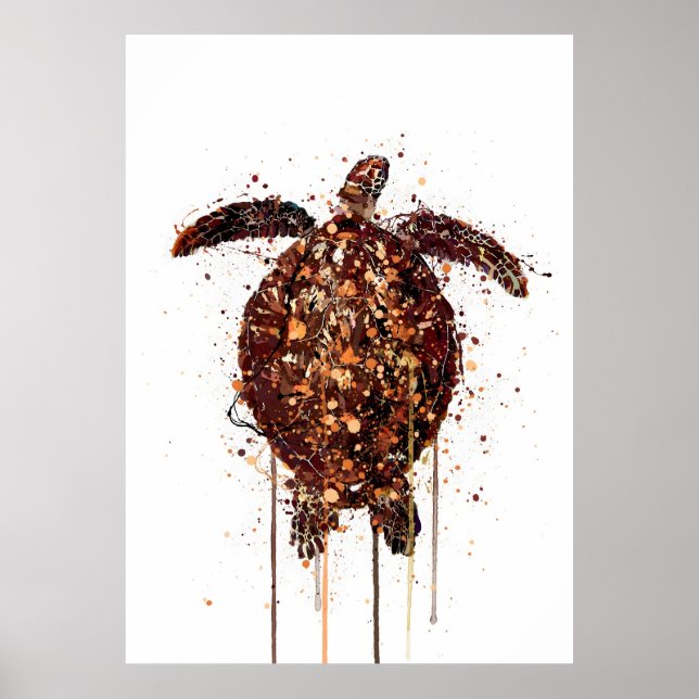 Poster Tartaruga Criatura Marinha (Frente)