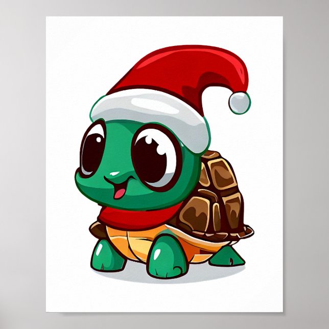 Poster Tartaruga de Natal (Frente)