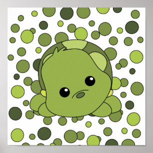 Pôster Tartaruga do bebê de Cutie