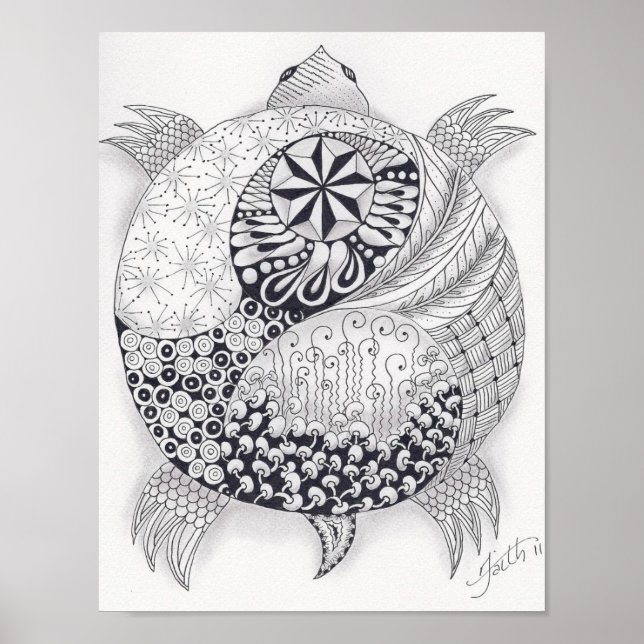 Pôster Tartaruga do tamanho do cheio (Frente)