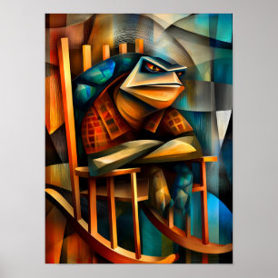 Poster Tartaruga Encantadora – Poltrona Cubista do Resmun