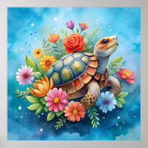 Tartaruga Floral