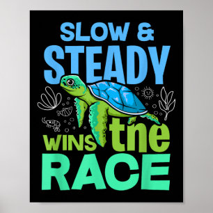 Poster Tartaruga Lenta E Firme Ganha A Corrida