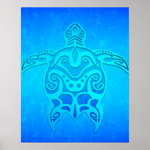 Pôster Tartaruga Tribal