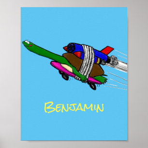 Poster Tartaruga voadora