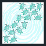 Poster Tartarugas do mar lacrimejo em faixas suaves<br><div class="desc">Esta mão artística e fofa pintou tartarugas marinhas de cor lacrimogênea em listras brancas e raspadeiras é perfeita para a moda e na moda. O seu verão e o seu legal impressão é excelente para muitas ocasiões e presentes; para si mesmo, para a sua família ou para os seus amigos....</div>