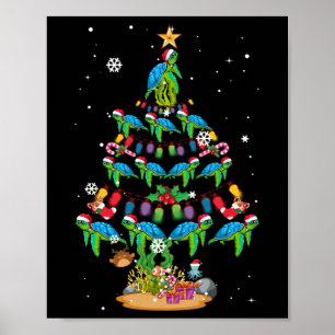 Poster Tartarugas do Mar sobre o Xmas Tartaruga do Mar Á