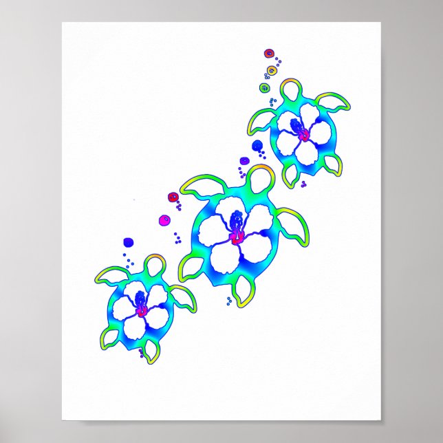 Poster Tartarugas Faluianas Costeiras (Frente)