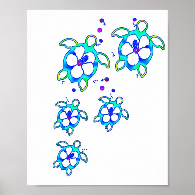 Poster Tartarugas Faluianas Costeiras (Frente)