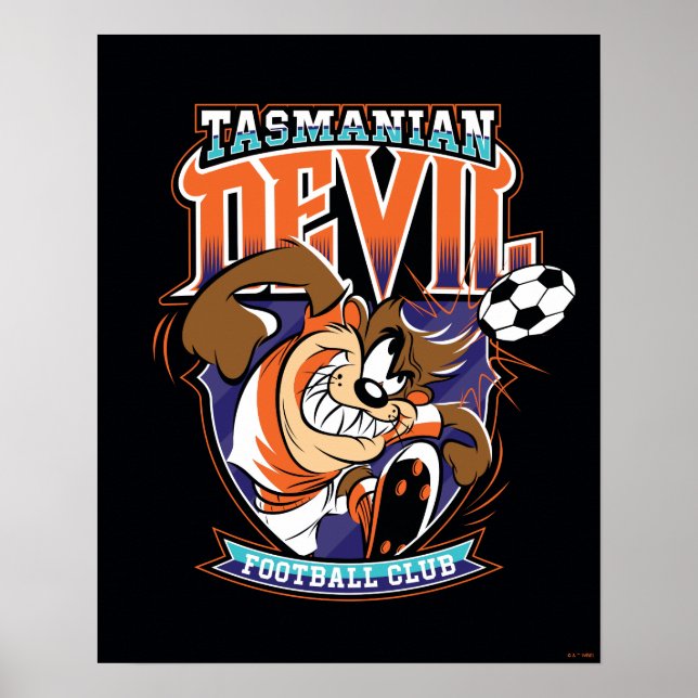 Poster Tasmanian Devil Football Club Badge (Frente)