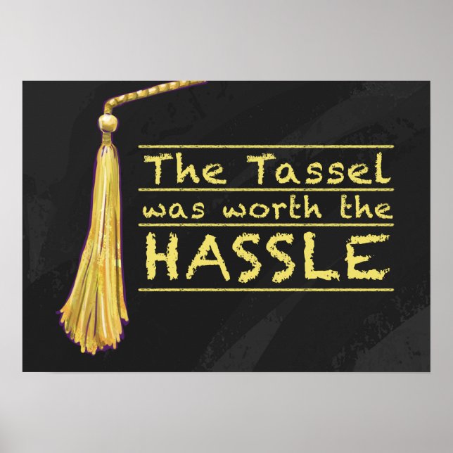 Pôster Tassel Hassle Dourado (Frente)