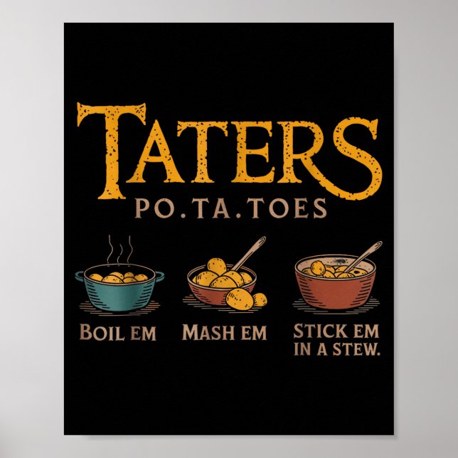 Poster Taters -ta-toes  (Frente)