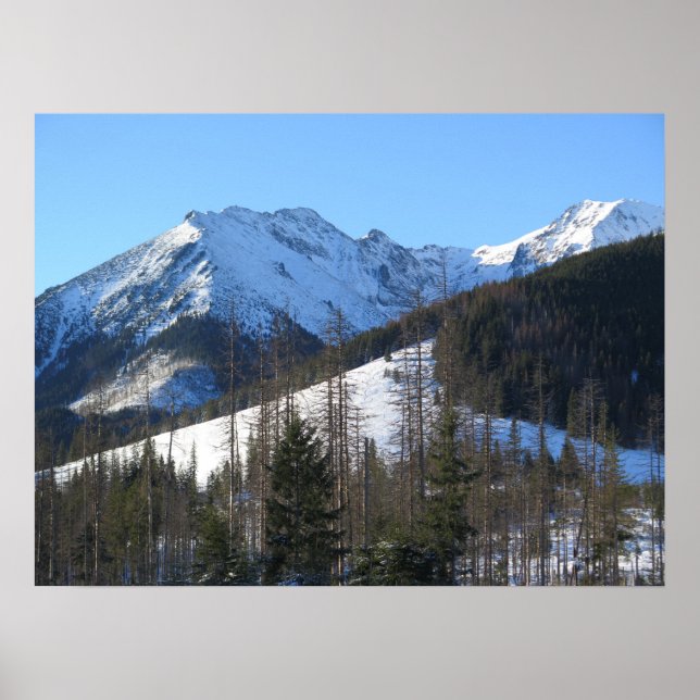 Poster Tatras no inverno (Frente)