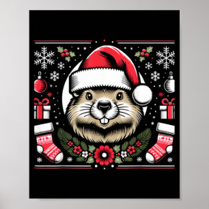 Poster Tatu-bola feio de Natal