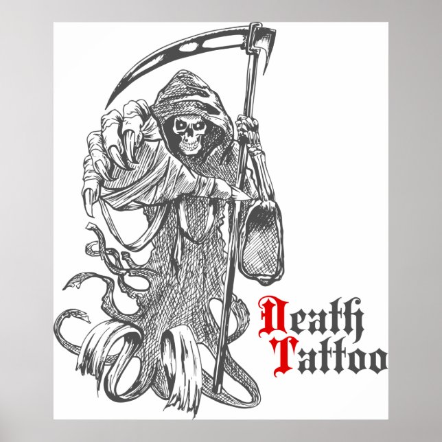 Poster Tatuagem da morte (Frente)