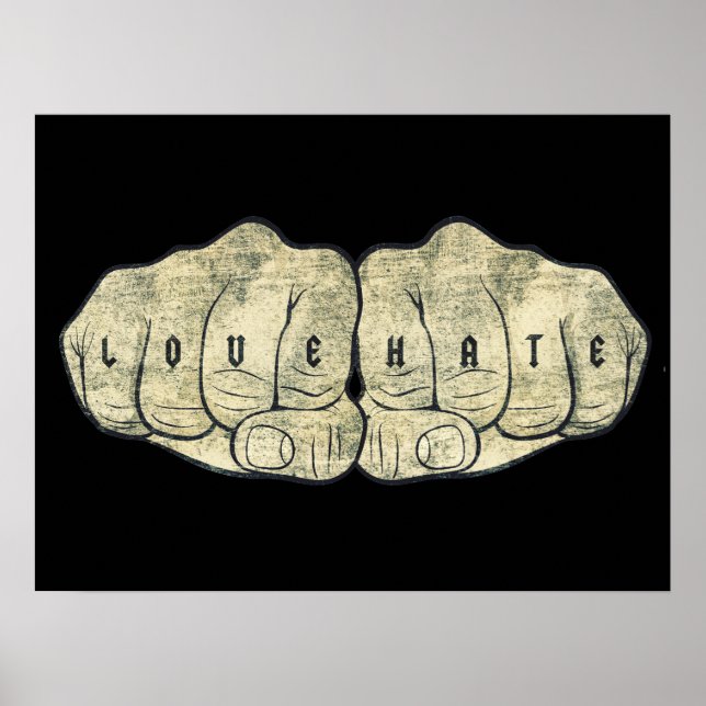 Poster Tatuagem de amor e ódio (Frente)