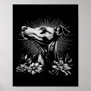 Poster Tatuagem do Estilo de Retrô do Cachorro do Bippete