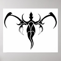 Tatuagem Tribal do Elefante - Preto e branco