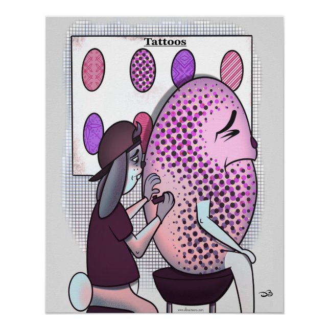 Pôster Tatuagens no Ovo de Páscoa (Frente)