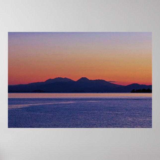 Poster Taupo Sunset (Frente)