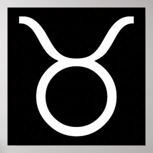 Poster taurus branco