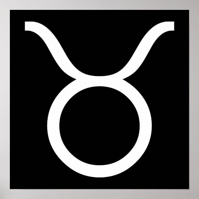 Poster taurus branco (Frente)