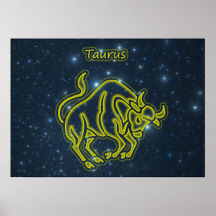 Pôster Taurus brilhante