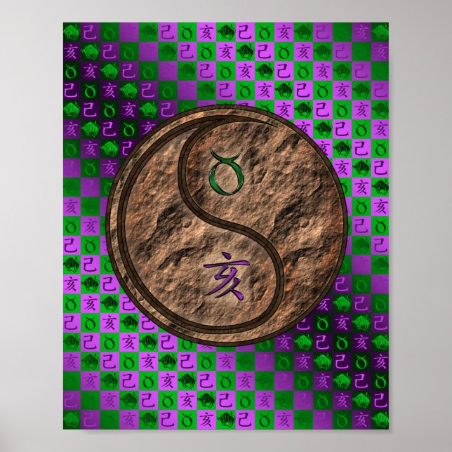 Poster Taurus & Earth Boar (Frente)