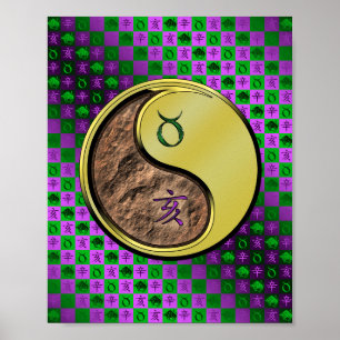 Poster Taurus & Metal Boar